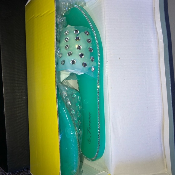 Studded Blue Sandals - Picture 4 of 6